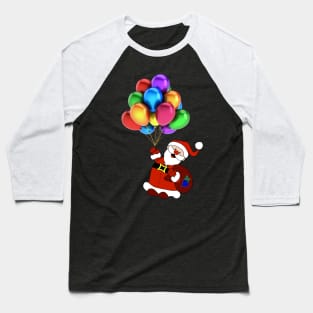 Santa floating in the sky Baseball T-Shirt